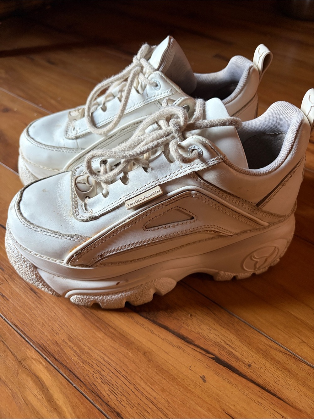 Windsor Smith White Platform Sneakers